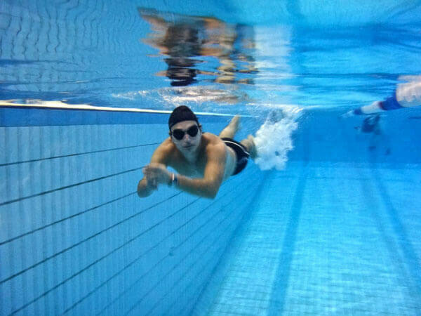 Cours de natation en stage soirée