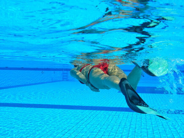 Cours de natation en stage soirée