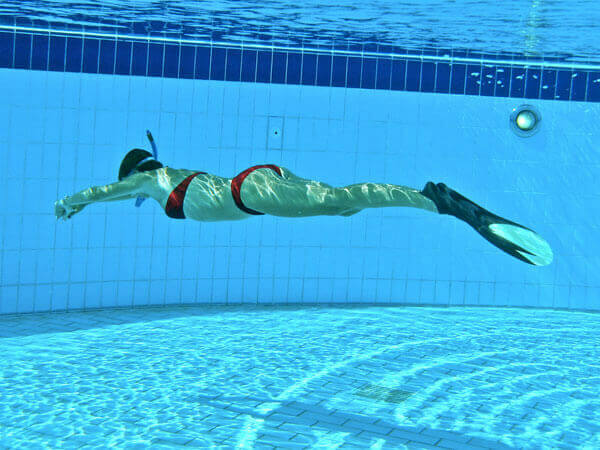 Cours de natation en stage soirée