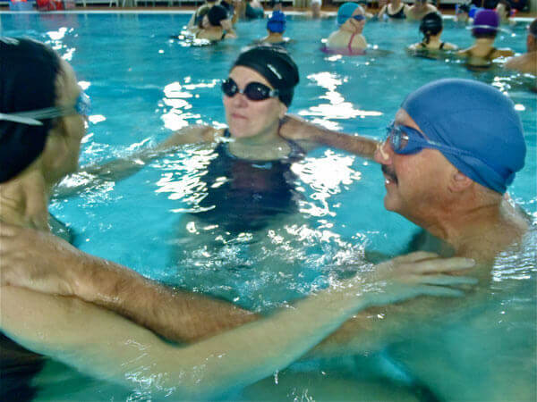 Cours de natation en stage soirée