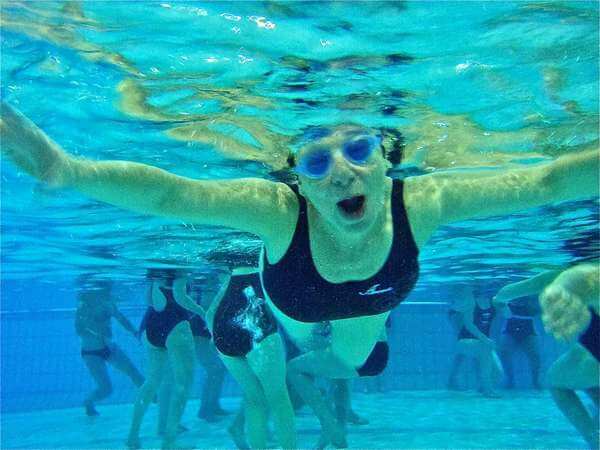 Cours de natation en stage soirée