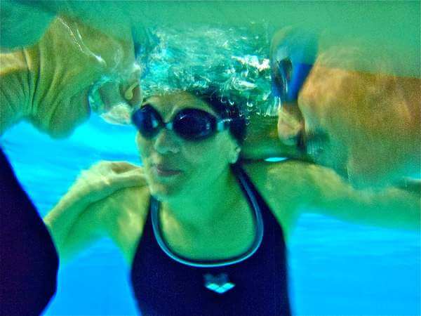 Cours de natation en stage soirée