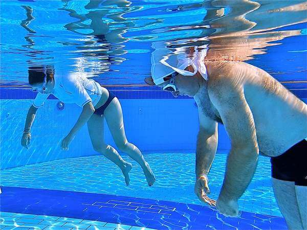 Cours de natation en stage soirée